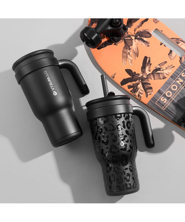 VyblooJug Jaguar Vaso Acero Inoxidable Taza Para Auto Con Mango