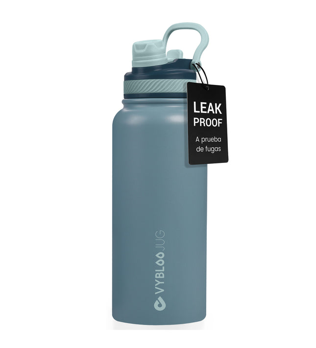 VyblooJug Labradorita Vaso Termico con Doble Pico con Asa para Transportar