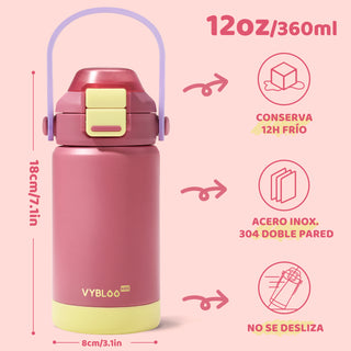 VyblooJug Fresa Rellena Termos Para Niños
