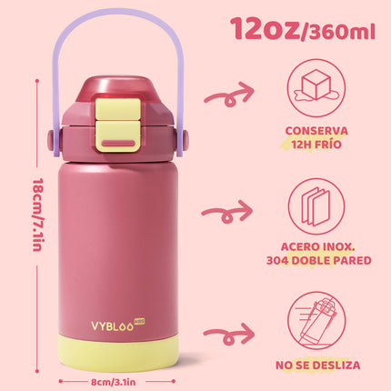 VyblooJug Fresa Rellena Termos Para Niños
