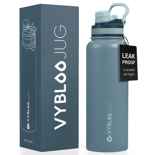 VyblooJug Labradorita Vaso Térmico de Doble Boquilla | 40oz