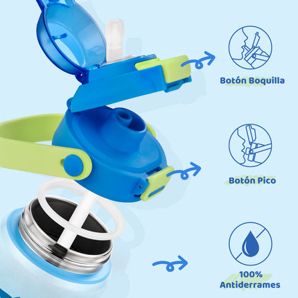 VyblooJug Mundo Submarino Termos Para Niños