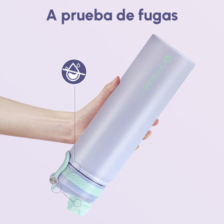 VyblooJug Amatista Vaso Térmico de Doble Boquilla   | 24oz