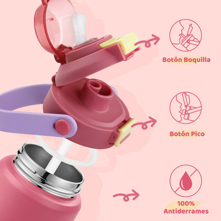 VyblooJug Fresa Rellena Termos Para Niños