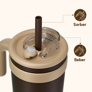 VyblooJug Cacao Niebla Taza Térmica Para Auto | 40oz