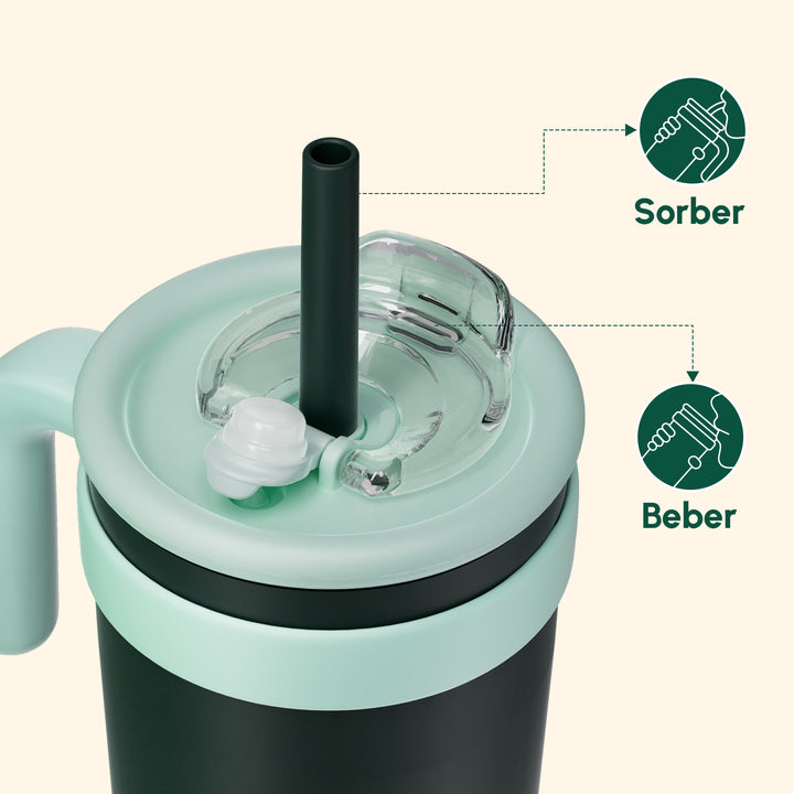 VyblooJug Caviar Salvia Taza Térmica Para Auto | 40oz