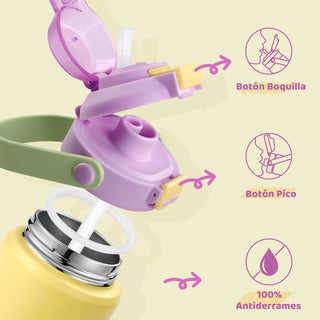 VyblooJug Uva Queso Termos Para Niños