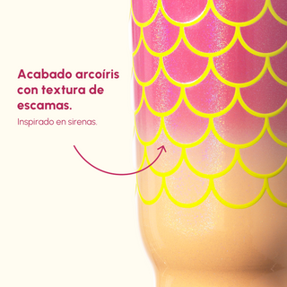 Detalle de escamas de sirena con acabado coral VyblooJug