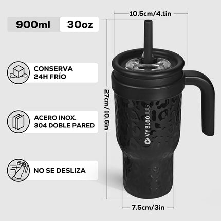 VyblooJug Jaguar Taza Térmica Para Auto | 30oz