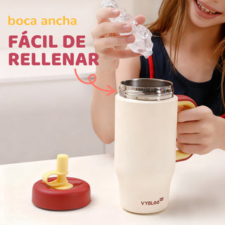 VyblooJug Gorro Rojo Termos para Agua Niños