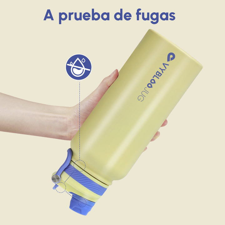VyblooJug Sol Vivo Vaso Térmico de Doble Boquilla | 32oz