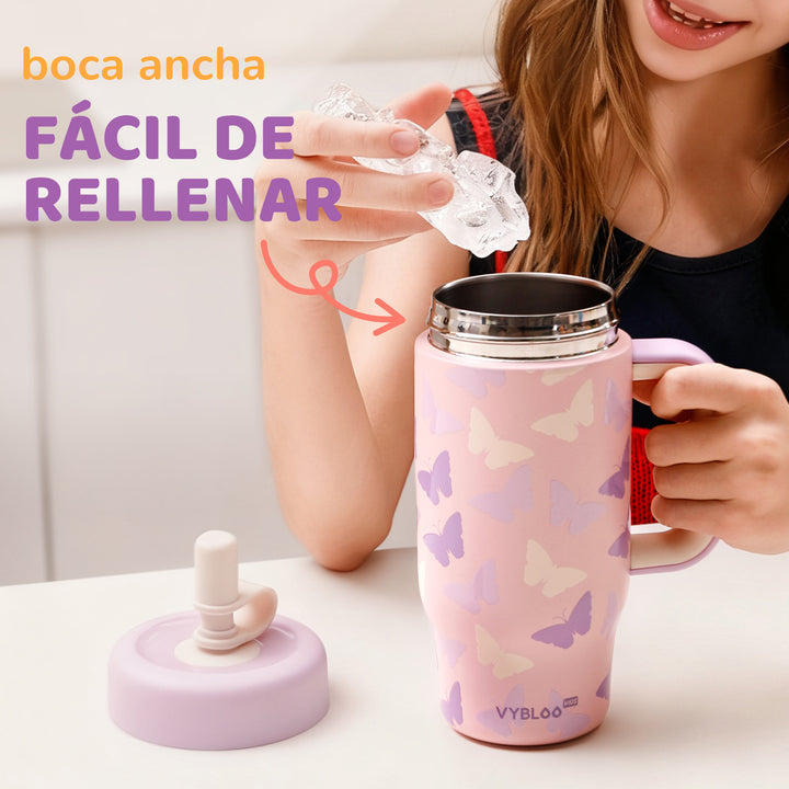 VyblooJug Mariposa Jardín Termos para Agua Niños