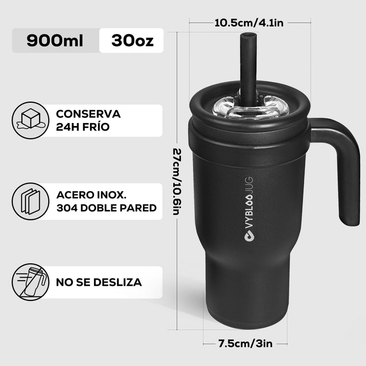 VyblooJug Fizz Sombrío Taza Térmica Para Auto | 30oz