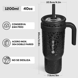 VyblooJug Jaguar Taza Térmica Para Auto | 40oz
