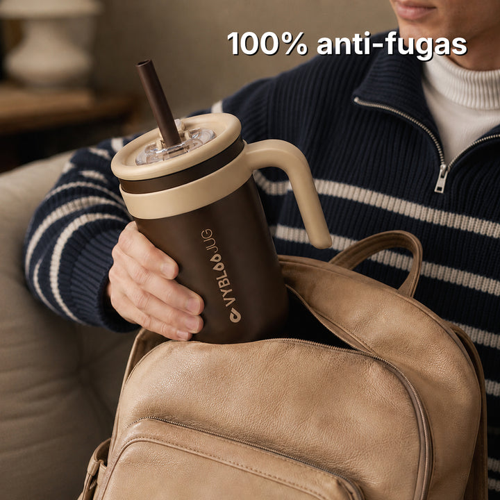 VyblooJug Cacao Niebla Taza Térmica Para Auto | 40oz