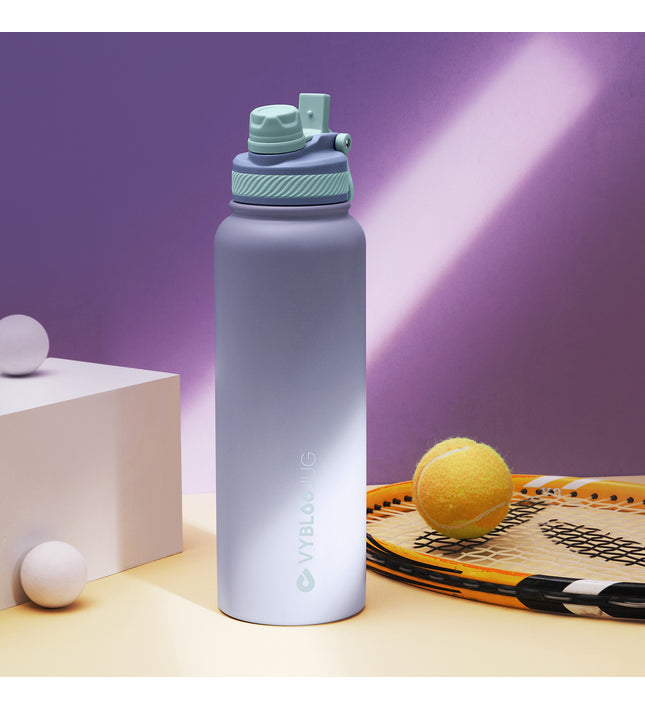 VyblooJug Amatista Vaso Termico con Doble Pico con Asa para Transportar