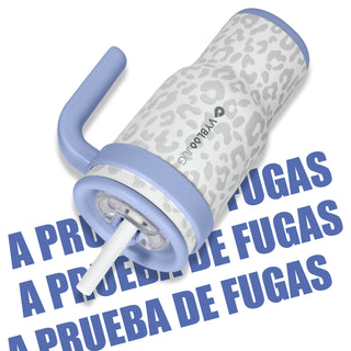 VyblooJug Leopardo Crema Taza Térmica Para Auto | 30oz