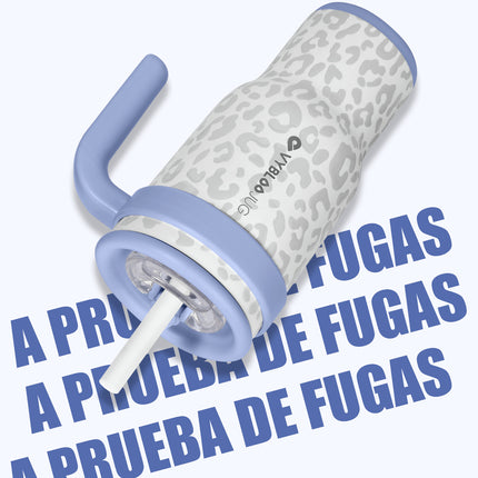 VyblooJug Leopardo Crema Taza Térmica Para Auto | 40oz