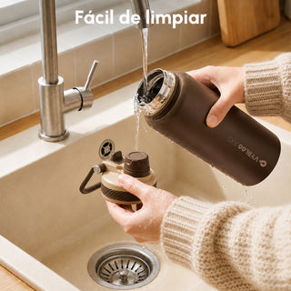VyblooJug Cacao Niebla Vaso Térmico de Doble Boquilla |40oz