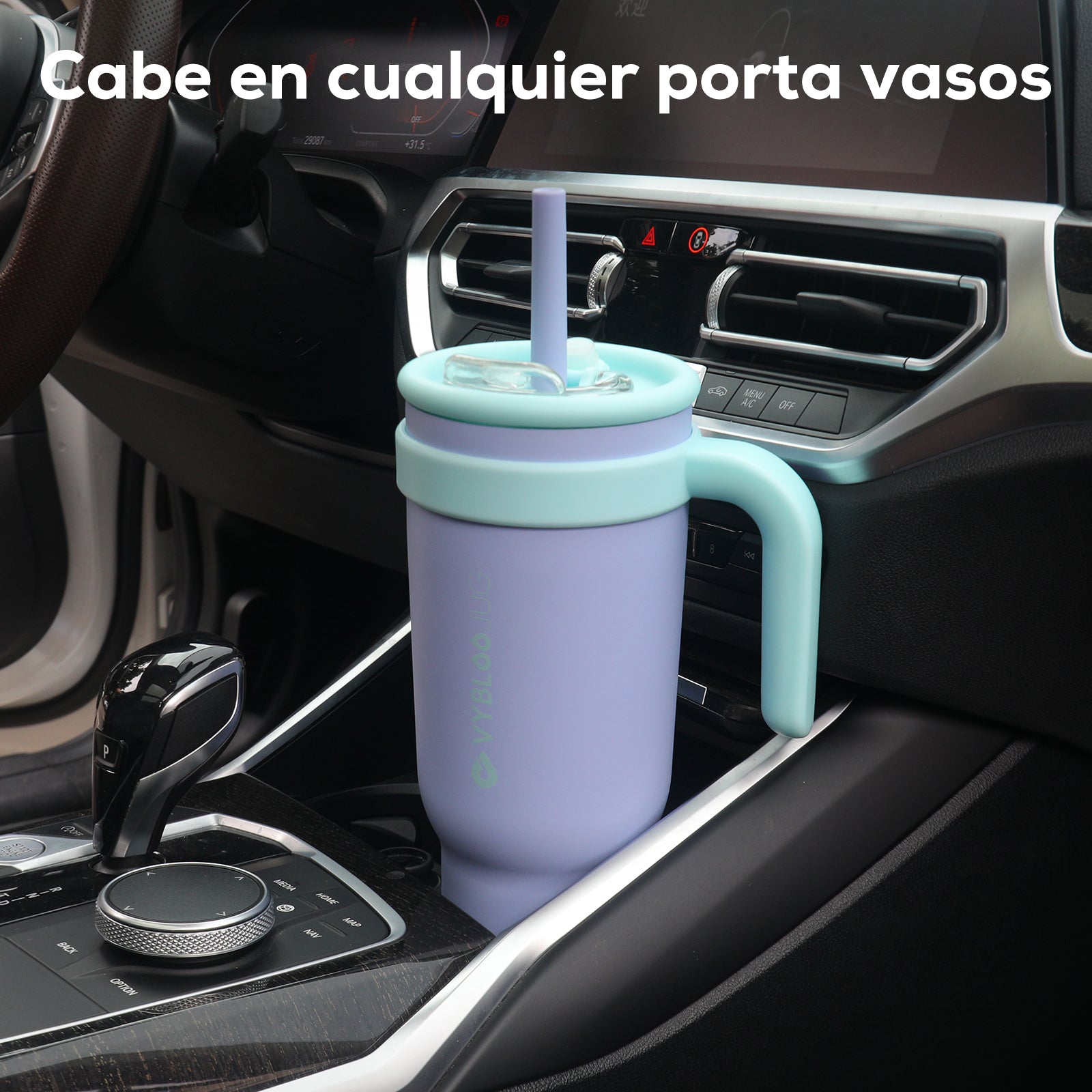 VyblooJug Bayas Aurora Taza Térmica Para Auto-Diagrama de casos de uso
