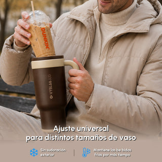 VyblooJug Cacao Niebla Taza Térmica Para Auto | 40oz