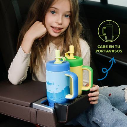 VyblooJug Mundo Submarino Termos para Agua Niños