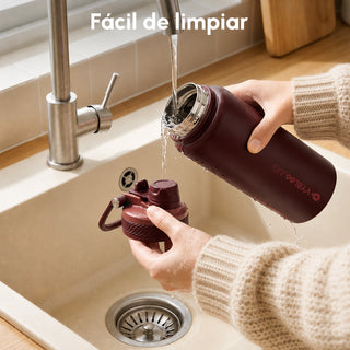 VyblooJug Terciopelo Tinto Vaso Térmico de Doble Boquilla |40oz
