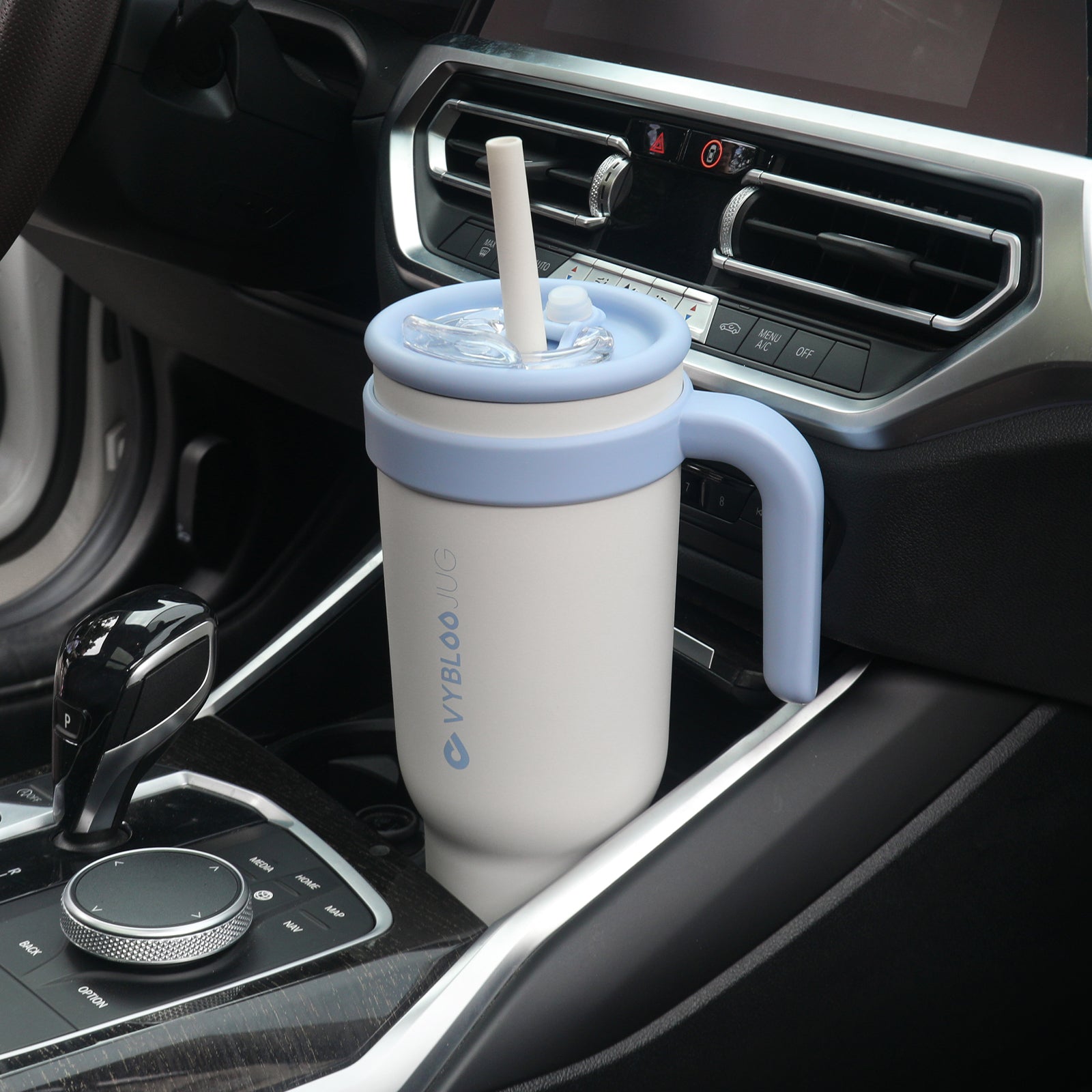 Leche Fría Taza Térmica Para Auto-Representación del diseño interior del automóvil
