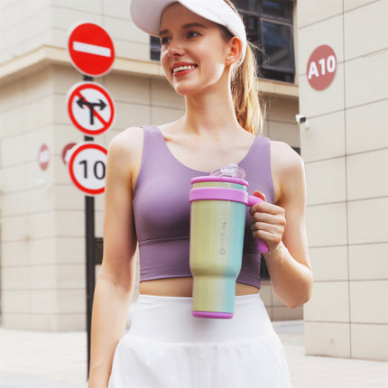 VyblooJug Arcoíris Taza Térmica Para Auto | 40oz