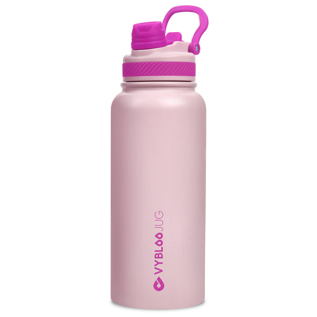VyblooJug Cuarzo Rosa Vaso Térmico de Doble Boquilla | 32oz
