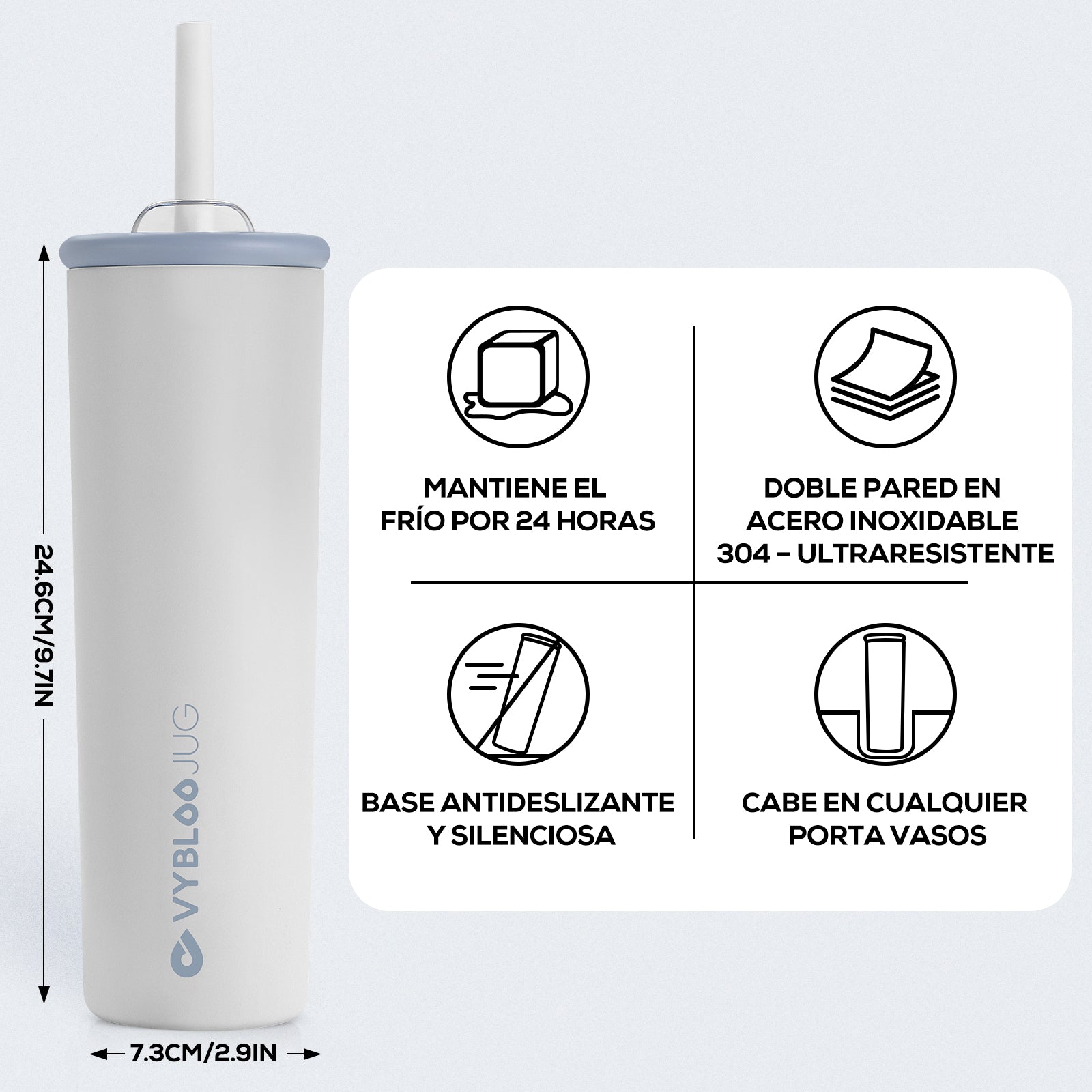 Nube Termos para Cafe con Doble Pico-Diagrama de parámetros