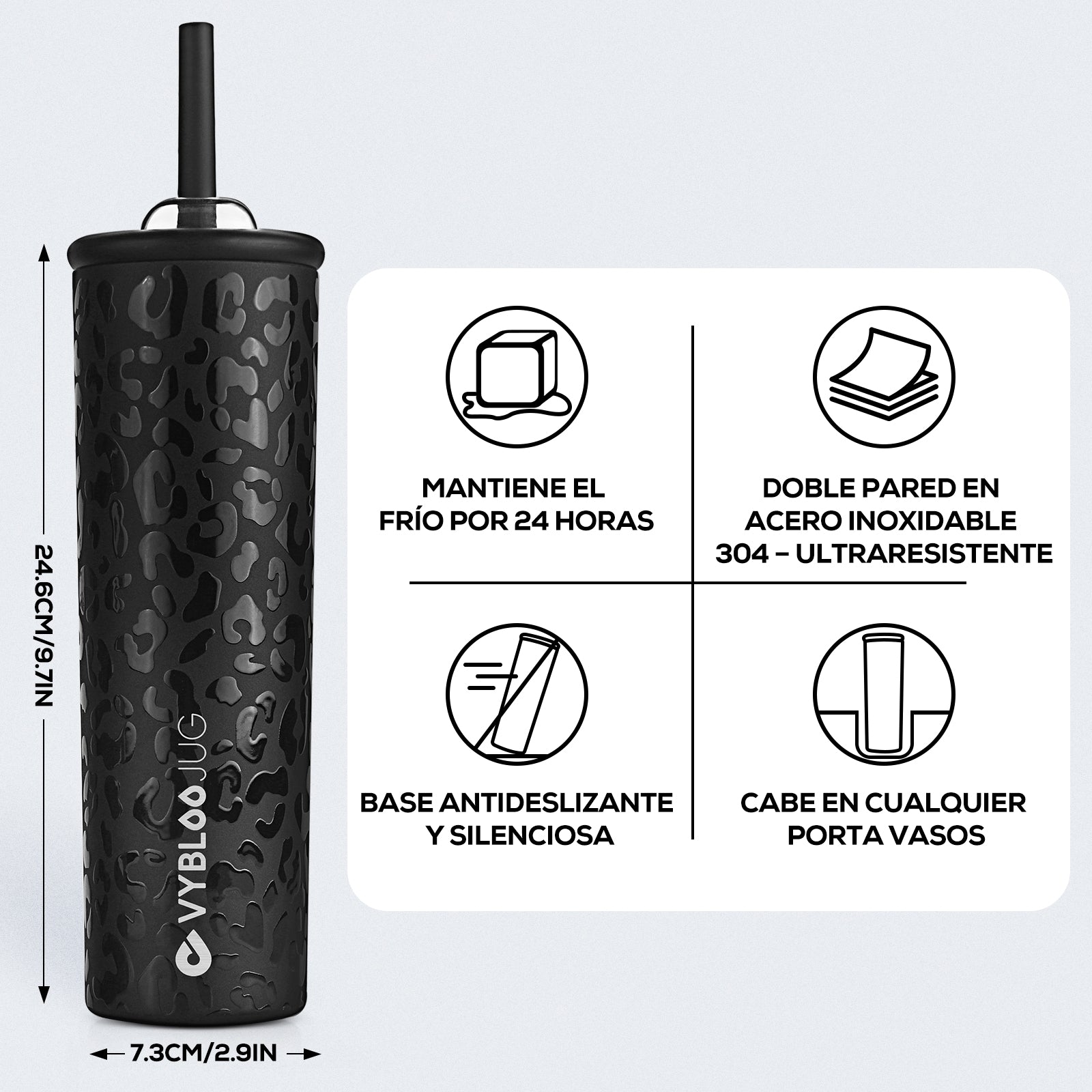 Instinto Real Termos para Cafe con Doble Pico-Diagrama de parámetros