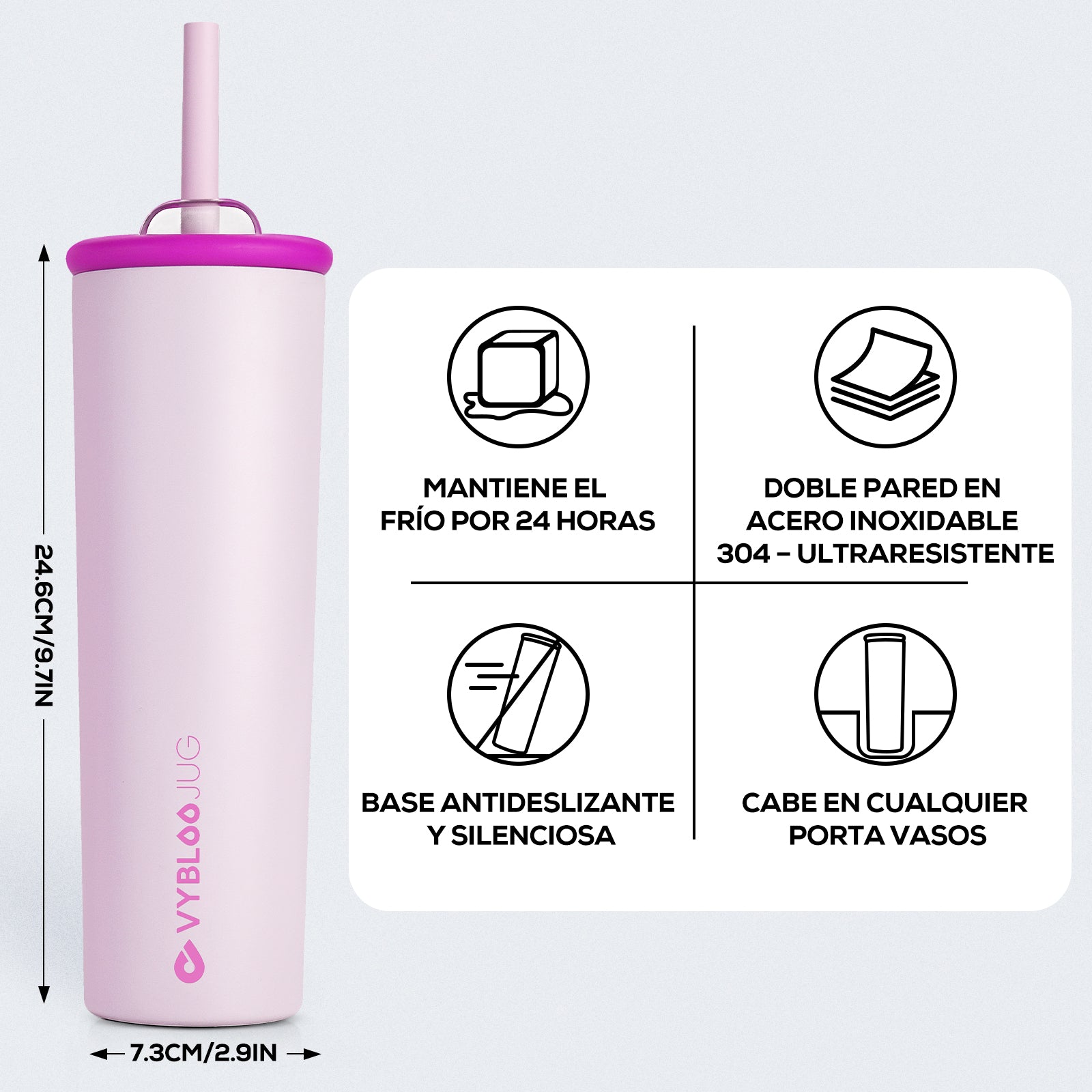 Pétala Termos para Cafe con Doble Pico-Diagrama de parámetros