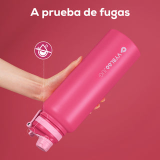 VyblooJug Rubí Vaso Térmico de Doble Boquilla | 32oz