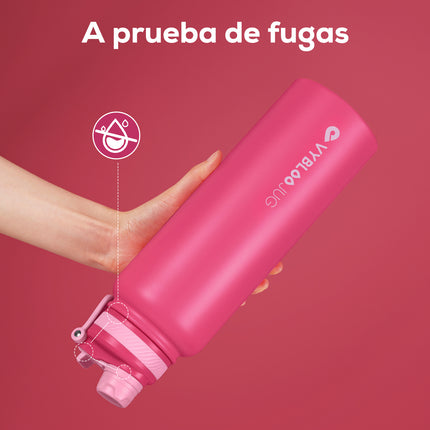 VyblooJug Rubí Vaso Térmico de Doble Boquilla | 32oz